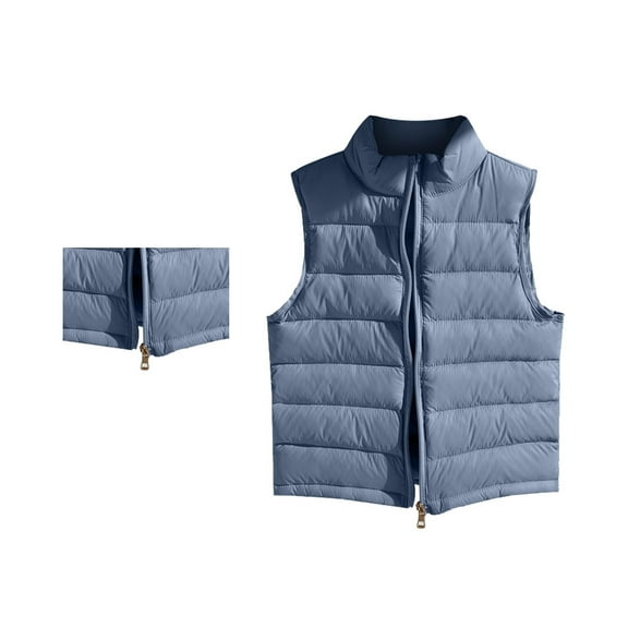 Teen Puffer Vest Sleeveless Lightweight Girls' Outerwear Vests Girls Winter Clothes Kids Clothing 11-12 Years