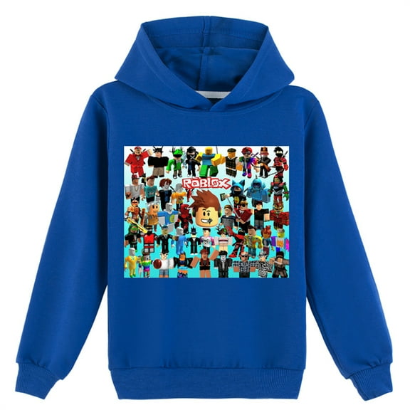 Teen Roblox Pullover Hoodies Casual Sweatshirts Cotton Long Sleeve Hooded for Boys Girls(8-16 Years)