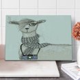 thumbnail image 1 of Teen Room Cutting Board, Hipster Lama Hair Style and Camera Artist Animal Humorous Graphic, Decorative Tempered Glass Cutting and Serving Board, Large Size, Beige Tan, by Ambesonne, 1 of 1