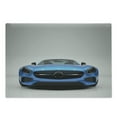 thumbnail image 1 of Teen Room Cutting Board, Modern Blue Sports Car Power Prestige Speed Fast Vehicle Automobile Image, Decorative Tempered Glass Cutting and Serving Board, Large Size, Blue Black Grey, by Ambesonne, 1 of 1