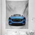 thumbnail image 1 of Teen Room Tapestry, Modern Blue Sports Car Power Prestige Speed Fast Vehicle Automobile Image, Fabric Wall Hanging Decor for Bedroom Living Room Dorm, 5 Sizes, Blue Black Grey, by Ambesonne, 1 of 1