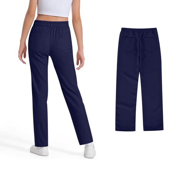 Teen School Pants for Girls Skinny Pants Kids Dress Pants With Pockets Flare Leg Pants Boys White Uniform Pants Back To School Outfits for Girls Teen Girls Clothes Size 14-15 Years