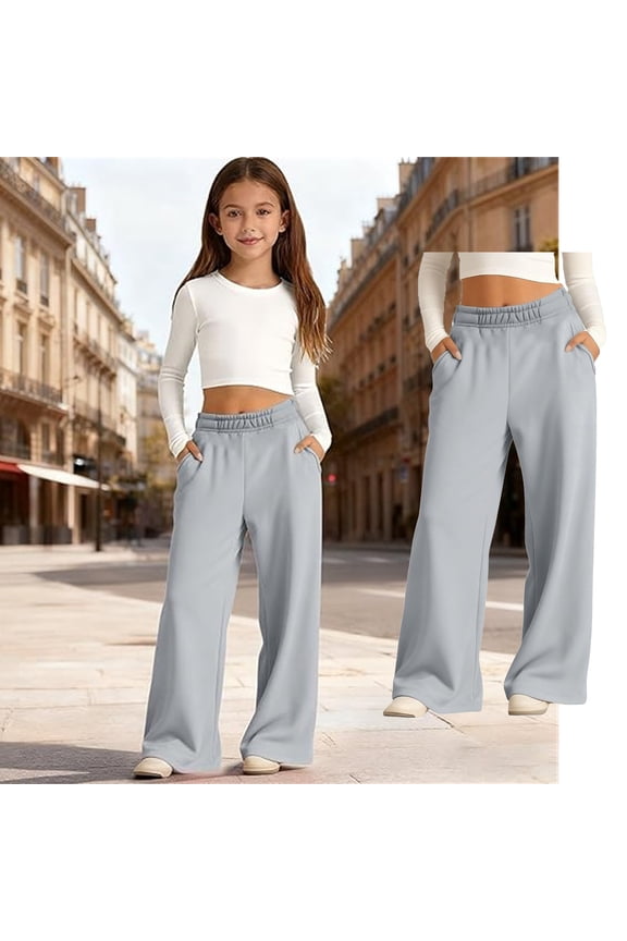 Teen School Pants For Girls Skinny Pants Kids Dress Pants With Pockets Straight Pants Boys Blue Uniform Pants Back To School Clothes Teen Girls Pants Size 13-14 Years