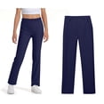 thumbnail image 1 of Teen School Uniform for Girls Skinny Pants Kids Dress Pants with Pockets Straight Pants Blue Pants Back To School Clothes for Teen Girls Teen Preppy Clothes 13-14 years, 1 of 6