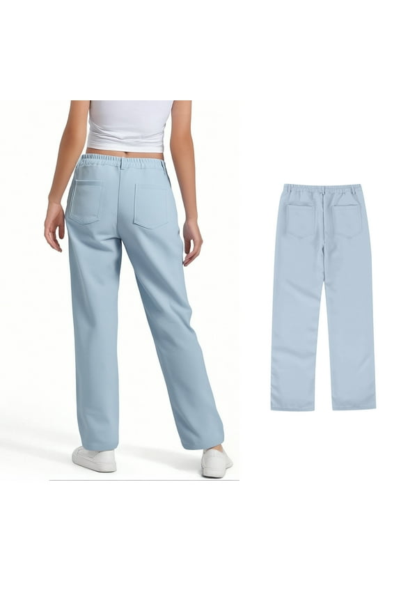 Teen School Uniform Pants for Girls Skinny Fit Stretch Pants With Pockets Flare Leg Pants Boys Red Uniform Pants Back To School Outfits for Girls Teen Tween Girl Clothing 11-12 Years