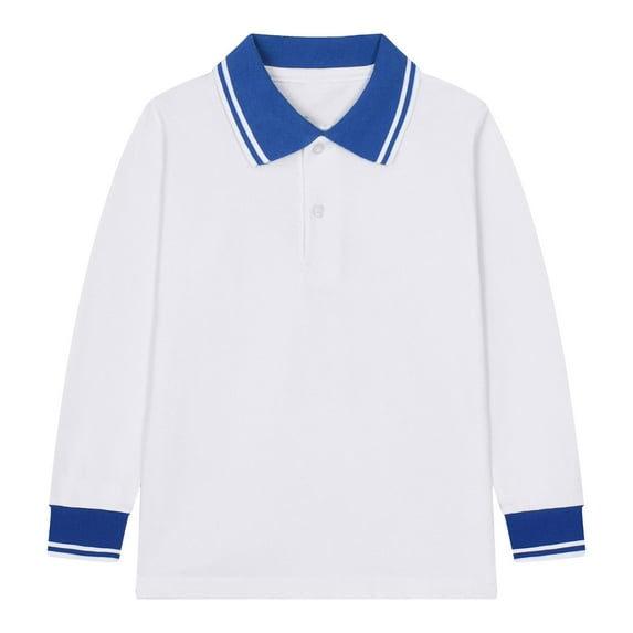 Teen Shirts Boys Cotton T Shirts Kids Boys Girls Long Sleeve Casual Solid Color Shirt Button Closure Fashion Comfortable & Soft Fabric
