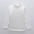 thumbnail image 1 of Teen Shirts For Girls Solid color Long Sleeve T Shirts Crewneck Tee Cotton Casual Kids Sweatshirt Uniform Shirts For Girls White 10-11 Years Cute&nbsp;Boy Girl&nbsp;Clothing, 1 of 2