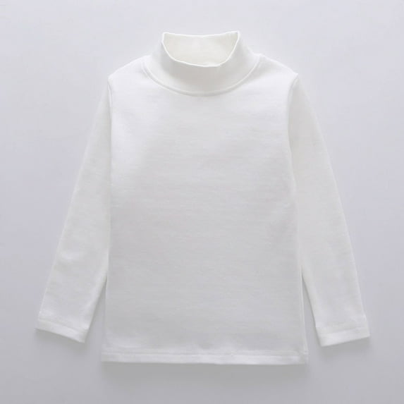 Teen Shirts For Girls Solid color Long Sleeve T Shirts Crewneck Tee Cotton Casual Kids Sweatshirt Uniform Shirts For Girls White 10-11 Years Cute&nbsp;Boy Girl&nbsp;Clothing