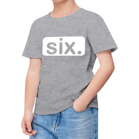 Teen Shirts for Girls Grey Printed Girls Short Sleeve Tops Round Neck Summer Clothing Girls Tops 12-13 Years