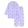 thumbnail image 1 of Teen Silk Pjs for Girls Valentines Day Pjs Long Sleeve Heart Button Down Sleep Shirt Pajamas Girls 11-12 Years, 1 of 4