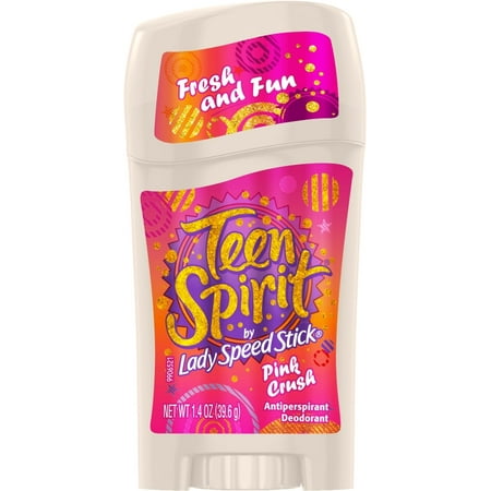 Teen Spirit Anti-Perspirant Deodorant Stick, Pink Crush 1.40 oz (Pack of 6)