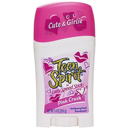 Teen Spirit Antiperspirant Deodorant, Pink Crush - 1.4 oz (Pack of 8)