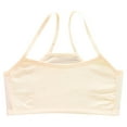 thumbnail image 1 of Teen Sports Bras for Girls Girls' Training Bras Cotton Stretch Cami Bralettes - Spaghetti Strap Cropped Underwear Bra Yellow XL, 1 of 3