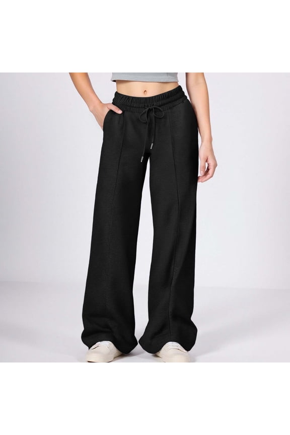 Sweatpants Girls Athletic Pants Casual Pants Elastic Waist Wide Leg Boy Uniform Pants Back To School Outfits For Girls Girls Sweatpants Size 13-14 Years