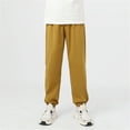 thumbnail image 1 of Teen Sweatpants High Waisted Girls Wide Leg Pants Brown Joggers For Girls Baggy Pants Kids Girls Size 13-14 Clothes, 1 of 3