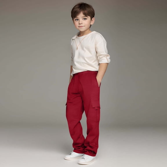 Teen Sweatpants for Teen Boys Elastic Waist Joggers Athletic Leggings Tween Boys Trendy Clothes 11-12 Years