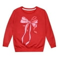 thumbnail image 1 of Teen Sweatshirts Kids Girls Spring Fall Casual Headless Bow Print Long Sleeved Hoodie Sweatshirt Hoodies for Teens Red 7 Years-8 Years, 1 of 4