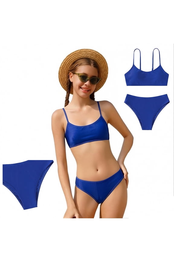 Teen Swimsuit Girls Swimsuit With Shorts Bathing Suit 2 Piece Teen Bathing Suits Girls Sets Size 12 Years
