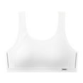 thumbnail image 1 of Teen T-Shirt Bralettes Comfy Padded Cotton Wireless Bras Everyday Underwear Seamless Sports Bras, 16-17Years White, 1 of 2