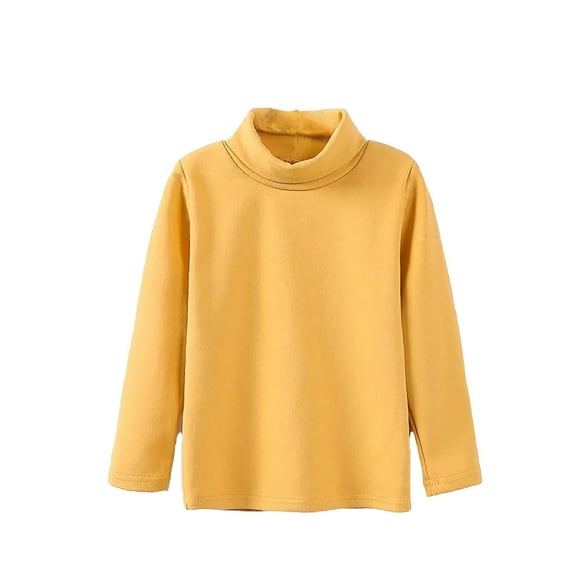 Teen T Shirt Solid color Long Sleeve Yellow Shirt Kids Fall Tops Crewneck Basic Tees Cotton T Shirt Uniform Shirts For Girls 15-16 Years Cute Boy Girl Clothing