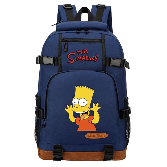 Teen The Simp_sons School Backpack Large Capacity Travel Daypack Waterproof Canvas Bookbag for Student