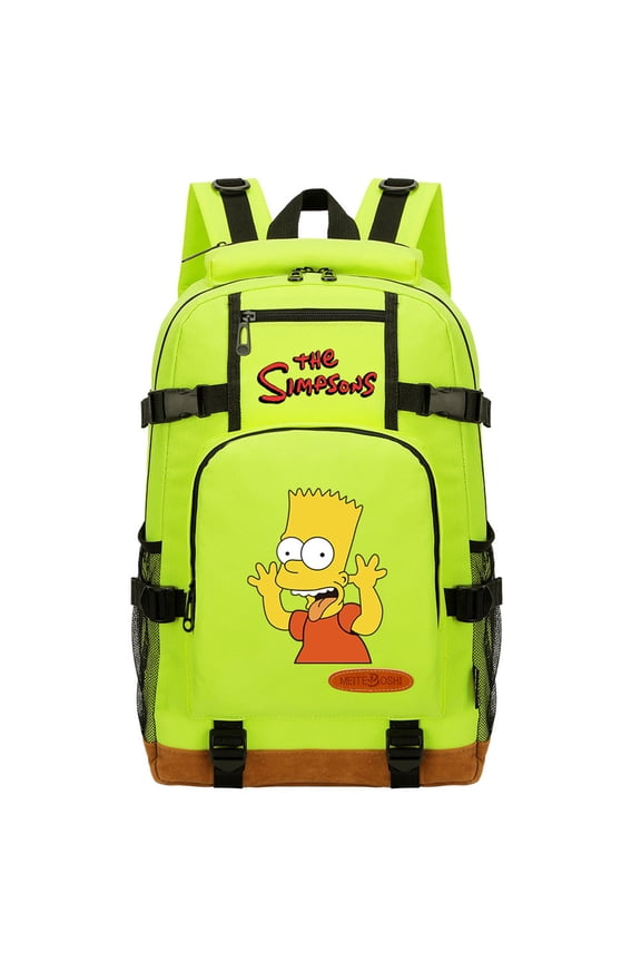 Teen The Simp_sons School Backpack Large Capacity Travel Daypack Waterproof Canvas Bookbag for Student