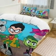 thumbnail image 1 of Teen Titans Go 3-Piece Bedding Set Warm And Comfortable Soft Duvet Cover Bed Set with 1 Duvet Cover And 2 Pillowcases for Bedroom, 1 of 7