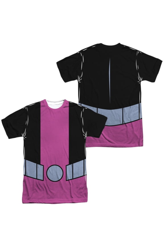 Teen Titans Go Beast Boy Uniform Unisex Adult Sublimated Costume T Shirt (Front/Back), Medium