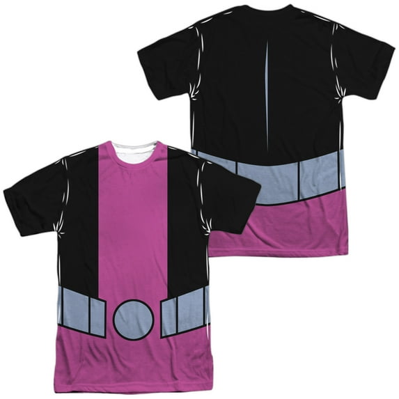 Teen Titans Go Beast Boy Uniform Unisex Adult Sublimated Costume T Shirt (Front/Back), X-Large