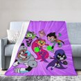 thumbnail image 1 of Teen-Titans-Go! Blanket, Soft Flannel Throw Blanket Super Soft Lightweight Cozy Blankets Travel Throw Blanket Bedding And Sofa For All Season For Adults Kids Teens 40"X30", 1 of 8