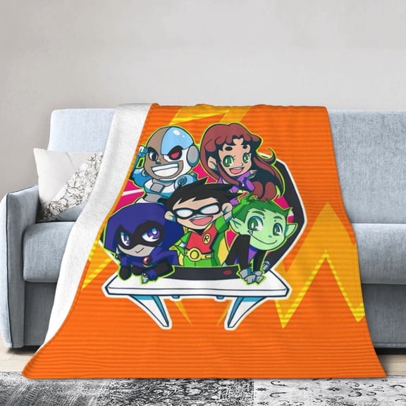 Teen-Titans-Go! Blanket, Soft Flannel Throw Blanket Super Soft Lightweight Cozy Blankets Travel Throw Blanket Bedding And Sofa For All Season For Adults Kids Teens 40"X30"