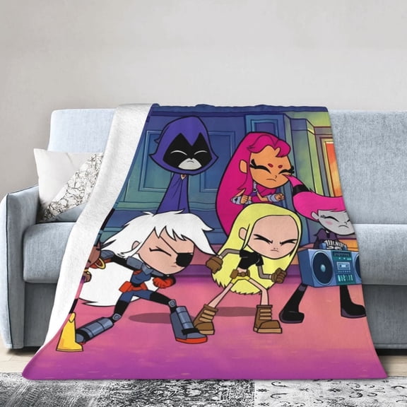 Teen-Titans-Go! Blanket, Soft Flannel Throw Blanket Super Soft Lightweight Cozy Blankets Travel Throw Blanket Bedding And Sofa For All Season For Adults Kids Teens 40"X30"