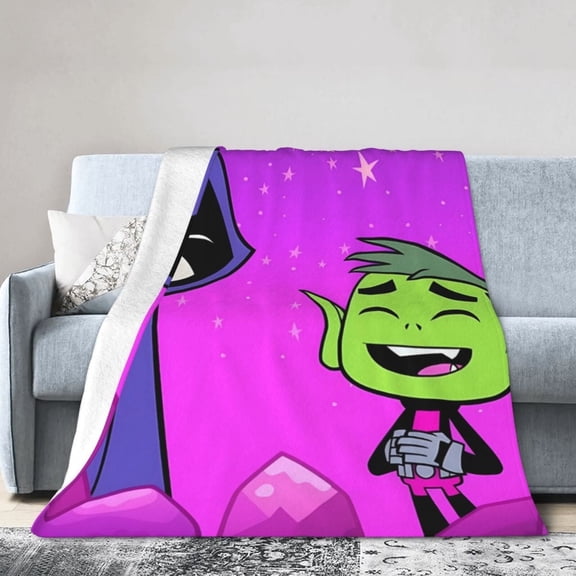 Teen-Titans-Go! Blanket, Soft Flannel Throw Blanket Super Soft Lightweight Cozy Blankets Travel Throw Blanket Bedding And Sofa For All Season For Adults Kids Teens 40"X30"