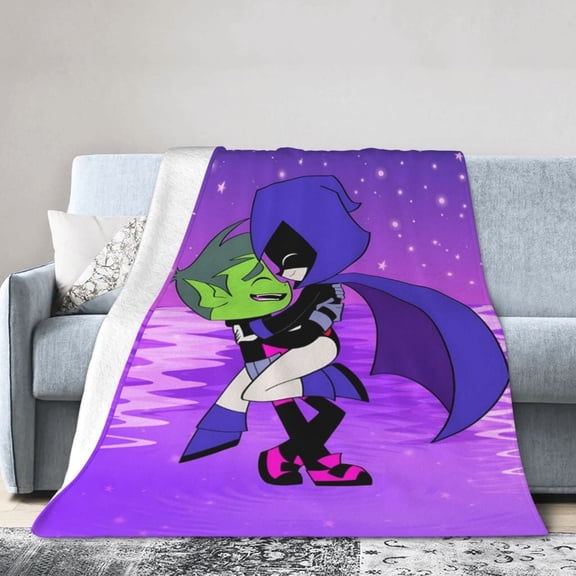 Teen-Titans-Go! Blanket, Soft Flannel Throw Blanket Super Soft Lightweight Cozy Blankets Travel Throw Blanket Bedding And Sofa For All Season For Adults Kids Teens 50"X40"