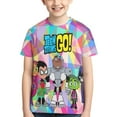 thumbnail image 1 of Teen Titans Go Boys Girls T Shirts Cartoon Teens Shirts 3D Graphic Funny Print Shirts for Youth Shirts, 1 of 8