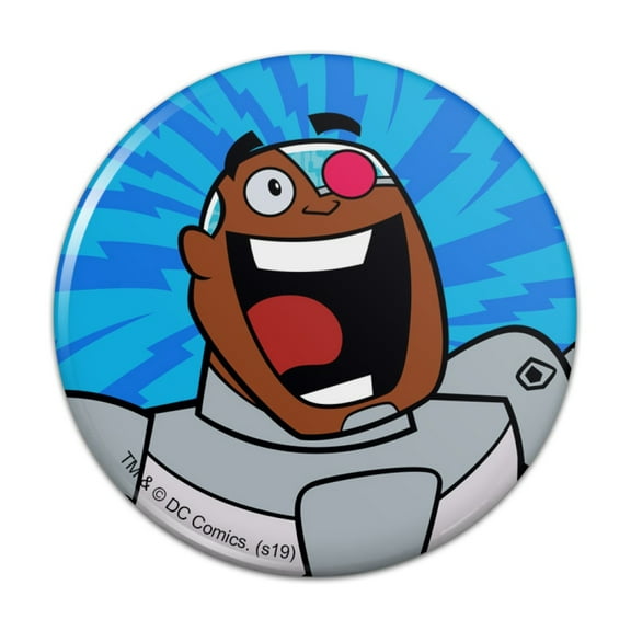 Teen Titans Go! Cyborg Kitchen Refrigerator Locker Button Magnet