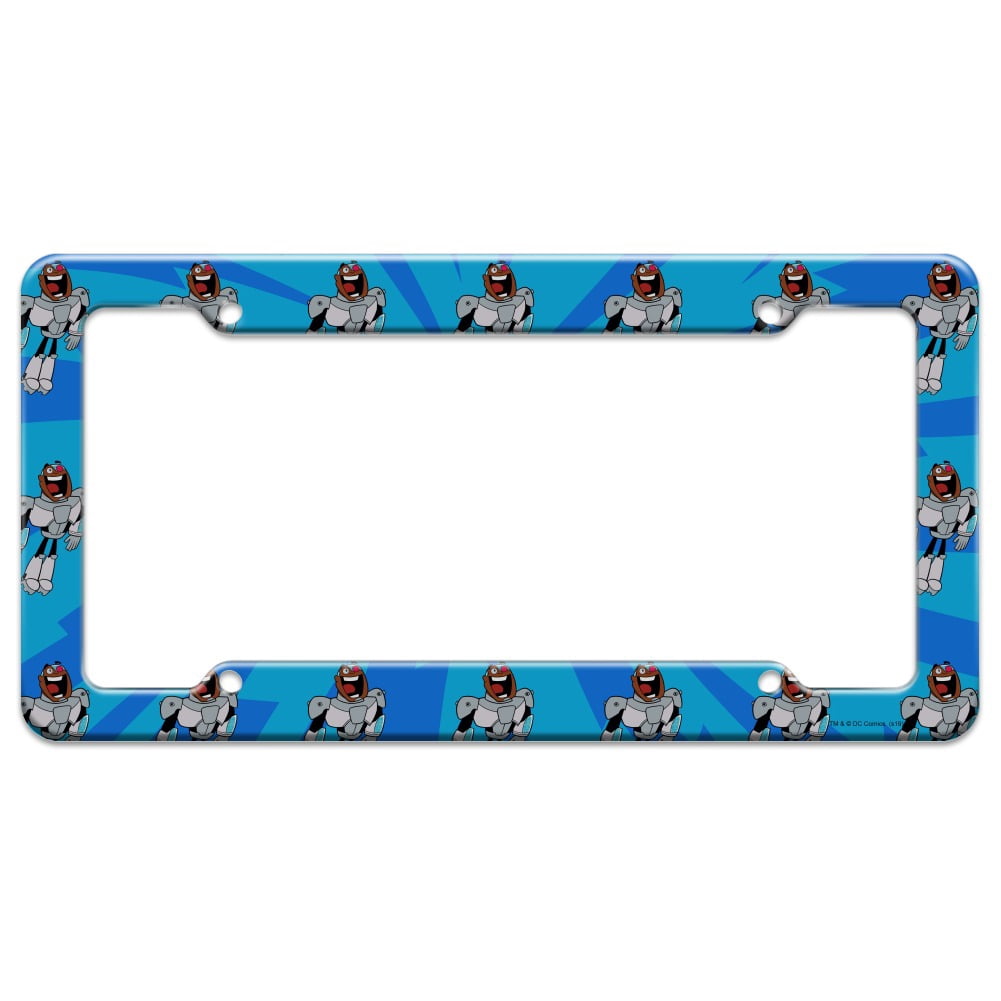 Teen Titans Go! Cyborg License Plate Tag Frame - Walmart.com
