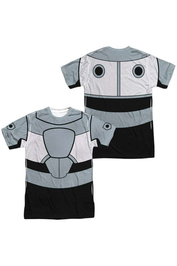 Teen Titans Go Cyborg Uniform Unisex Adult Sublimated Costume T Shirt (Front/Back), X-Large