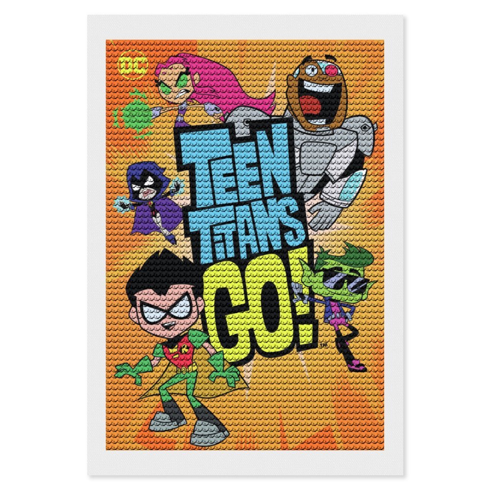 Teen Titans Go Diamond Art Kits for Adults Diamond Art Gem Art Painting ...