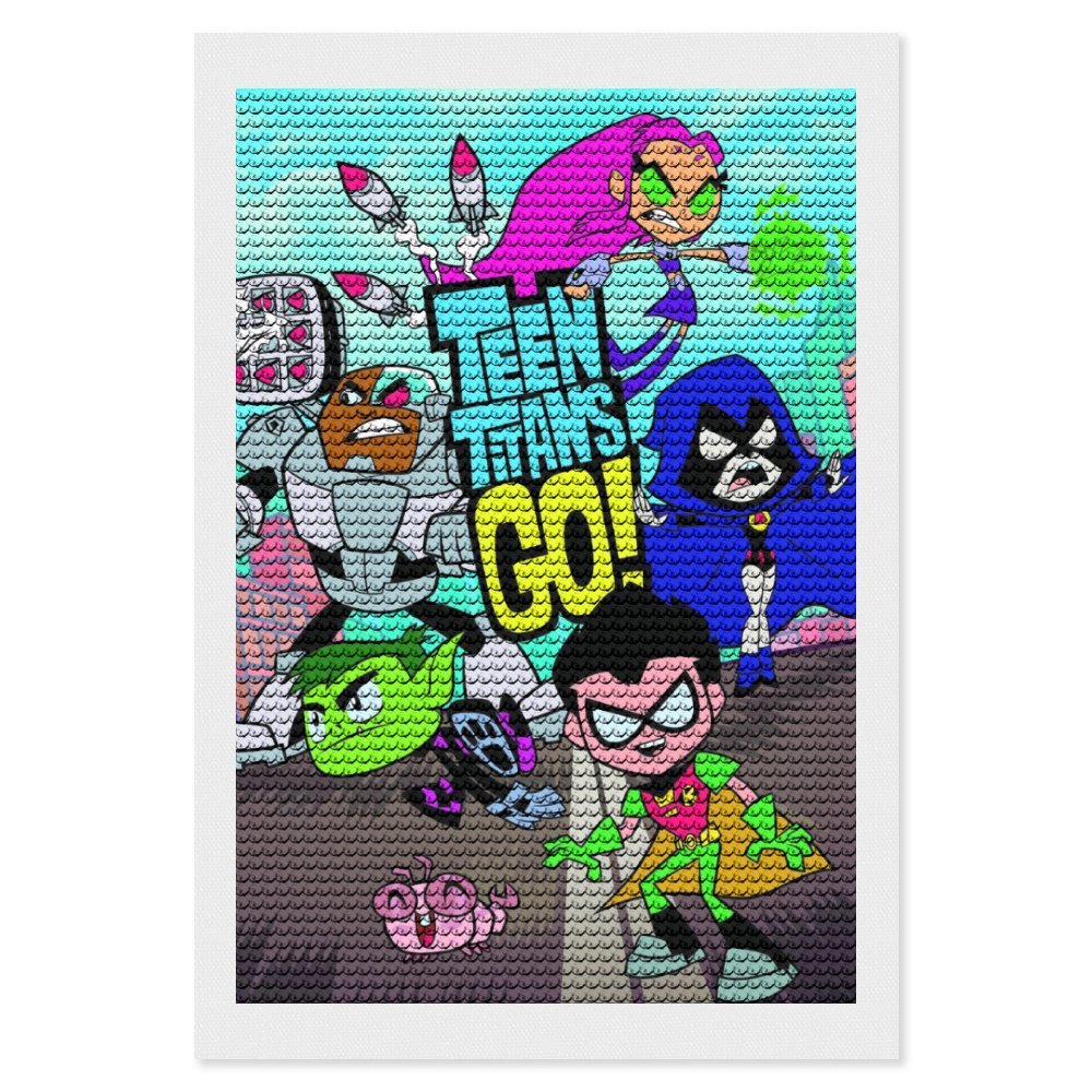 Teen Titans Go Diamond Art Kits for Adults Diamond Art Gem Art Painting ...