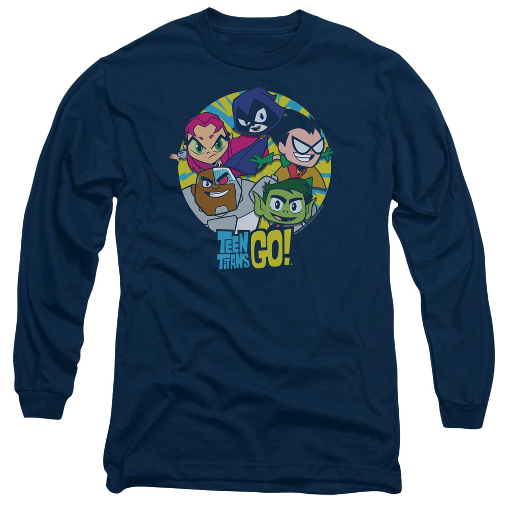 Teen Titans Go - Go Go Group - Long Sleeve Shirt - Medium - Walmart ...