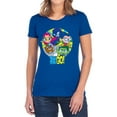 thumbnail image 1 of Teen Titans Go Go Go Group Women's T Shirt, Royal, 2X-Large, 1 of 6