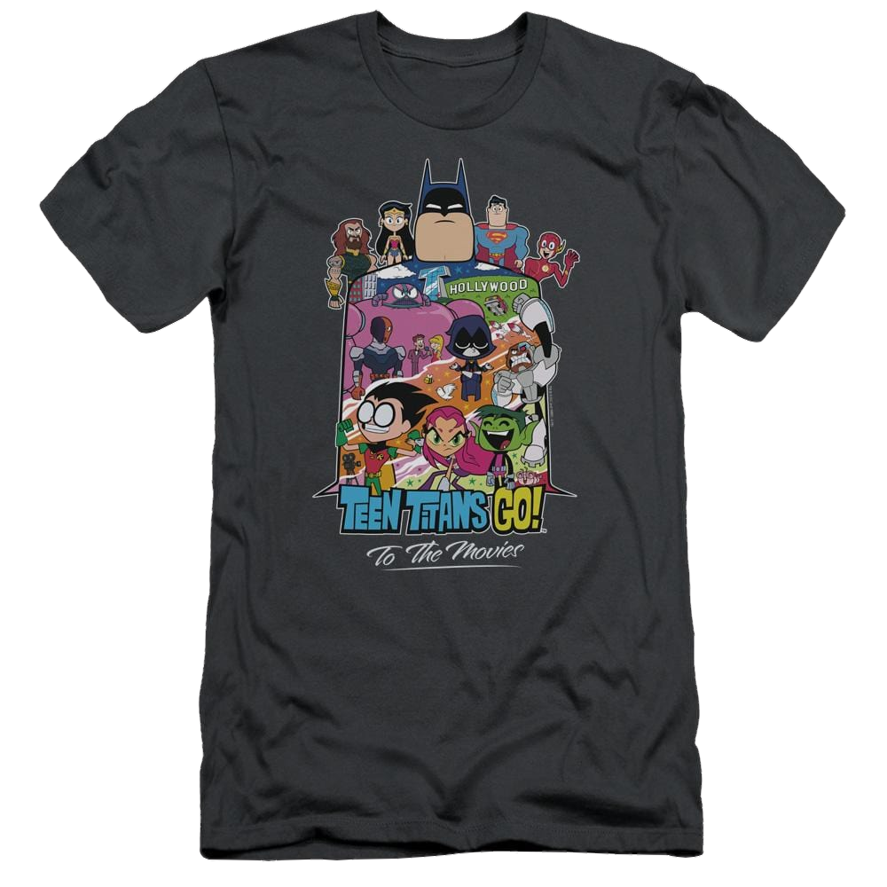 Teen titans go hollywood men s slim fit t shirt walmart