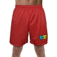 thumbnail image 1 of Teen Titans Go Logo Mens Lined Mesh Shorts, Red, X-Large, 1 of 6