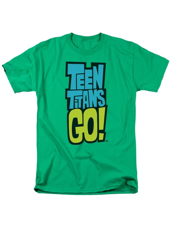 Teen Titans Go Logo S/S Adult 18/1 T-Shirt Kelly Green