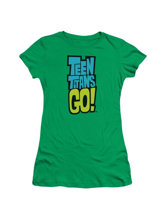 Teen Titans Go Logo S/S Junior Women's T-Shirt Sheer Kelly Green