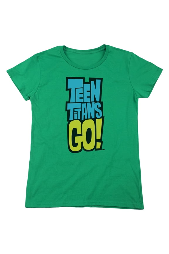 Teen Titans Go Logo S/S Women's T-Shirt Kelly Green