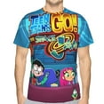 thumbnail image 1 of Teen Titans Go Mens 3d Print Casual Short Sleeve T Shirts Tee Tops, 1 of 7