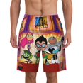 thumbnail image 1 of Teen Titans Go Mens Swim Trunks Quick Dry Swim Shorts Mesh Lining Bathing Suits Swimwear Beach Shorts with Pockets, 1 of 7