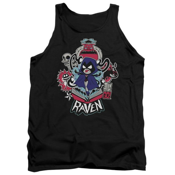 Teen Titans Go Raven Adult Tank Top Black
